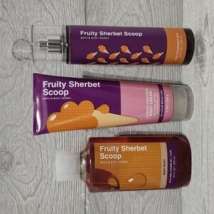 Bath & Body Works Fruity Sherbet Scoop 3pc Set